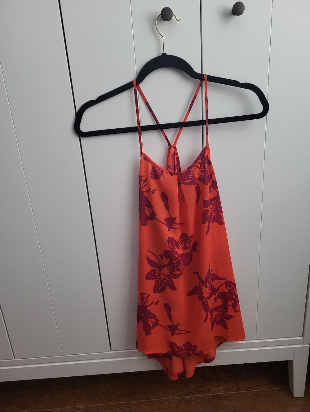 Banana Republic Orange Floral Cami Top